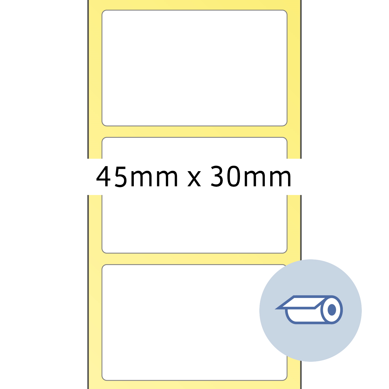 HERMA Étiquettes en rouleau thermotransfert 58011 papier blanc 45x30