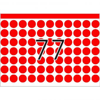 HERMA Étiquettes adhésives pour presses, DP1, 2722, papier rouge, Ø 13 mm, 132 f./10.000 étiquettes 