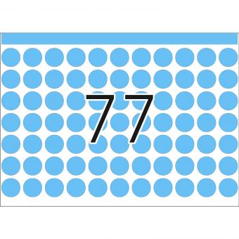 HERMA Étiquettes adhésives pour presses, DP1, 2723, papier bleu, Ø 13 mm, 132 f./10.000 étiquettes 