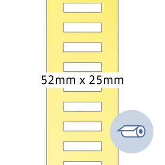 HERMA Étiquettes en rouleau thermotransfert, 4247, papier blanc, 52x25mm, 5.000 étiqu./roul. 
