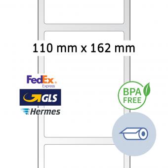HERMA Étiquettes en rouleau thermo directe, 58316, Thermo eco, blanc, 110x162mm, 1.000 étiqu./roul. 