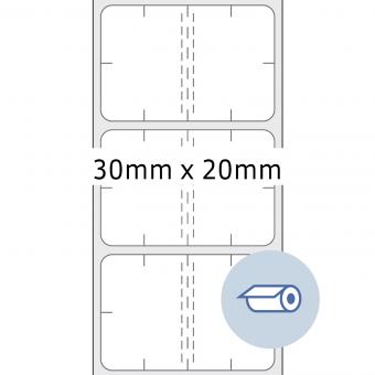 HERMA Étiquettes Tamper Evident, 58360, film PP transparent, 30x20mm, 20.000 étiquettes/rouleau 