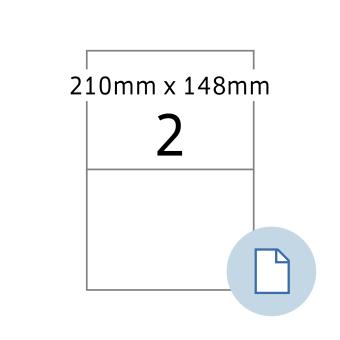 HERMA Étiquettes A4, 8402, papier blanc, 210x148 mm, 500 feuilles/1.000 étiquettes 