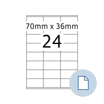 HERMA Étiquettes A4, 8418, papier blanc 70x36 mm, 500 feuilles/12.000 étiquettes 