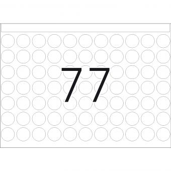 HERMA Étiquettes adhésives pour presses, DP1, 2720, papier blanc, Ø 13 mm, 132 f./10.000 étiquettes 