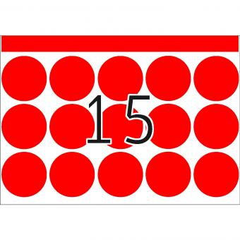 HERMA Étiquettes adhésives pour presses, DP1, 2762, papier rouge, Ø 32 mm, 335 f./5.000 étiquettes 