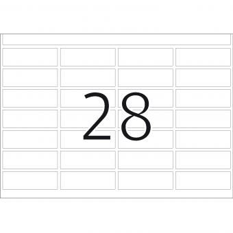 HERMA Étiquettes adhésives pour presses, DP1, 2850, papier blanc, 13x40 mm, 180 f./5.000 étiquettes 