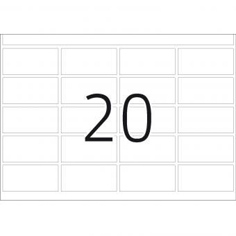 HERMA Étiquettes adhésives pour presses, DP1, 2890, papier blanc, 19x40 mm, 252 f./5.000 étiquettes 