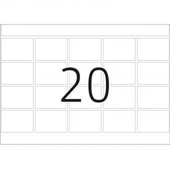 HERMA Étiquettes adhésives pour presses, DP1, 2920, papier blanc, 22x32 mm, 252 f./5.000 étiquettes 
