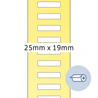 HERMA Étiquettes en rouleau thermotransfert, 4047, papier blanc, 25x19mm, 5.000 étiqu./roul. 