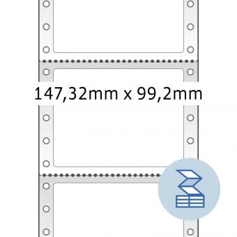 HERMA Étiquettes pour l&#039;ordinateur en continu, 8292, papier blanc, 147,32x99,20mm, 3.000 ét./boîte 